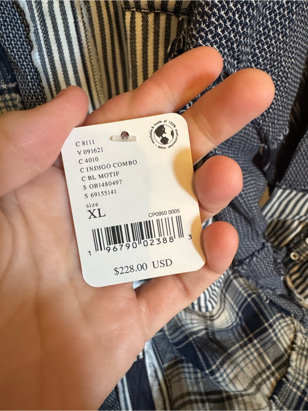 Free People "We The Free" Railroad Dreams button-down shirt - Picture 5 of 5